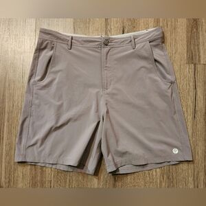 Free Fly Tradewind Casual Comfort Shorts with Pockets Men's Size 36 Gray